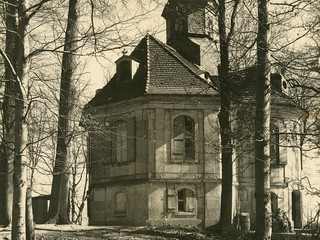 Historical photograph of the belvedere